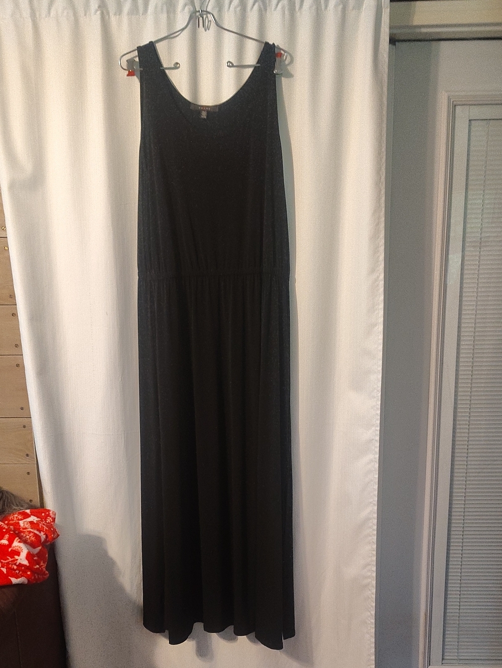 Fever Black Sleeveless Maxi Dress with Elastic Waist